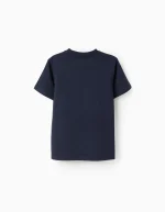 T-shirt manches longues en coton pour garçon « Swedish », bleu – Image 2