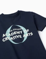 T-shirt manches longues en coton pour garçon « Swedish », bleu – Image 3