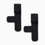 Lot de 2 collants en microfibre 40 deniers pour filles, noir