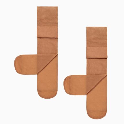 Pack 2 Collants en Microfibre pour Fille, Transparent