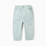 Pantalon en Sergé Paperbag pour Bébé Fille, Vert d'Eau