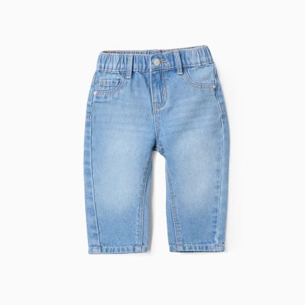 Pantalon en jean ample pour bébé garçon, bleu