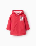 Parka en caoutchouc à capuche pour les filles 'Minnie', rouge