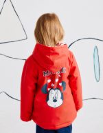 Parka en caoutchouc à capuche pour filles « Minnie », rouge – Image 3