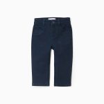 Pantalon en sergé pour bébé garçon, bleu foncé