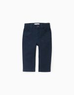 Pantalon en sergé pour bébé garçon, bleu foncé