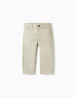 Pantalon en sergé beige pour bébé garçon