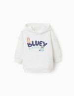 Sweat à capuche en coton pour bébés « Bluey & Bingo », blanc