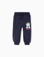 Pantalons de jogging bleu marine pour bébés garçons, avec imprimé Mickey