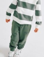 Pantalon de jogging à cordon pour garçon « ZY Archives », vert – Image 4
