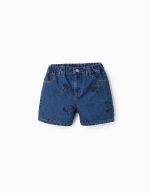 Short en jean bleu à motif Minnie pour filles