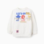 Sweat-shirt en coton pour garçon « Sonic & Friends », blanc