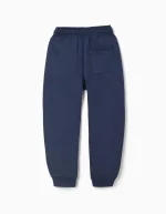 Pantalon de jogging pour garçon, coupe slim, bleu foncé, avec poches étanches – Image 2