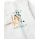 Ensemble de survêtement en coton pour nouveau-nés « Bluey & Bingo », blanc/vert – Image 3