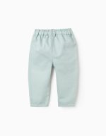 Pantalon en Sergé Paperbag pour Bébé Fille, Vert d'Eau – Image 2