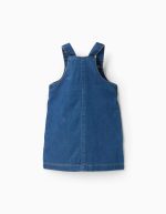 Robe-salopette en jean pour bébé fille, bleue – Image 2