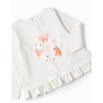 Ensemble 3 pièces à motifs papillons pour bébé fille, blanc/rose – Image 3