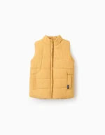 Gilet Matelassé avec Doublure Polaire pour Garçon, Jaune