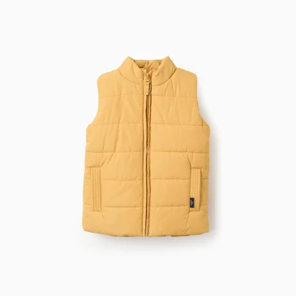 Gilet Matelassé avec Doublure Polaire pour Garçon, Jaune