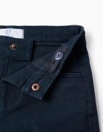 Pantalon en sergé pour bébé garçon, bleu foncé – Image 3