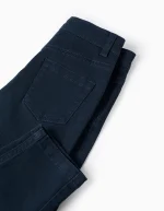 Pantalon en sergé pour bébé garçon, bleu foncé – Image 4