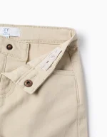 Pantalon en sergé beige pour bébé garçon – Image 3