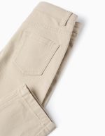Pantalon en sergé beige pour bébé garçon – Image 4