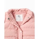 Gilet matelassé doublé polaire pour bébé fille, rose – Image 3