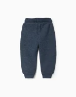 Pantalon de jogging à motif gaufré pour bébé garçon, bleu foncé – Image 2