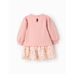 Robe-sweat à motif papillon pour bébé fille, rose – Image 2