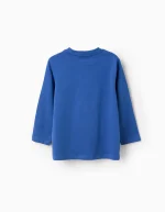 T-shirt à manches longues en coton pour garçon « Art et Design », bleu – Image 2
