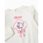 T-shirt en coton à volants pour bébé fille « Marie », blanc – Image 3