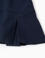 Robe plissée en maille Roma pour bébé fille, bleu foncé – Image 3