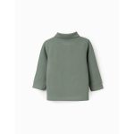 Polo en coton à manches longues pour bébé garçon, vert – Image 2
