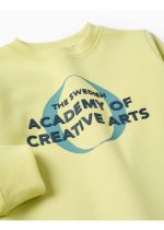 Sweat-shirt brossé pour garçon « Art », jaune – Image 3