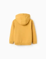 Sweat à capuche en bouclé pour garçon « ZY Archives », jaune – Image 2
