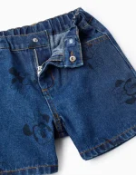 Short en jean bleu à motif Minnie pour filles – Image 3