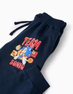 Pantalon de jogging en coton pour garçon « Sonic & Friends », bleu foncé – Image 3