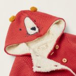 KNIT CARDIGAN, RED, 0/0M