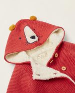 KNIT CARDIGAN, RED, 0/0M