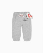 PANTS FLEECE, LIGHT GREY, 6/9M