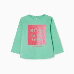 TSHIRT LS JERSEY, GREEN, 6/9M