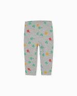 LEGGINGS FLEECE AOP, GREY, 6/9M