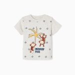 SS TSHIRT JERSEY, WHITE, 6/9M