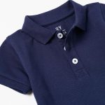 SHIRT SS PIQUE, DARK BLUE