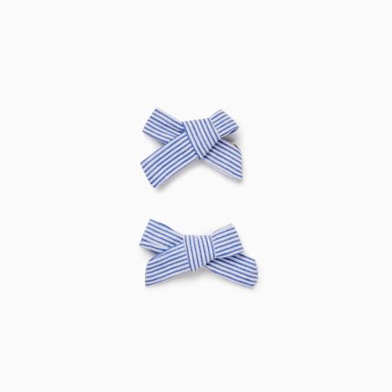 SET 2 HAIR CLIPS, LIGHT BLUE, ÚNICO