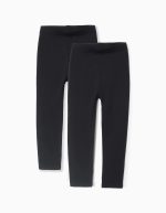 P2 LEGGINGS JERSEY BLACK:BLACK:13/14