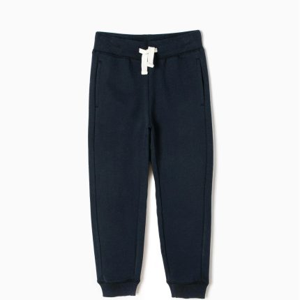 Pantalon de jogging en coton pour garçon Bleu foncé