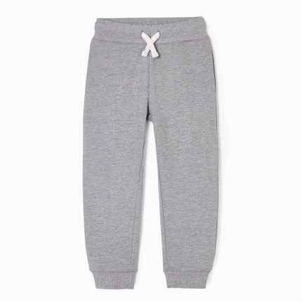 Pantalon de jogging en coton pour garçon Gris