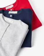Cardigan in Cotton for Girls, Grey